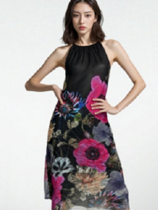 Ted Baker London Other - Neshoa, Neon Poppy Print Midi Swim Cover-Up, by Ted Baker